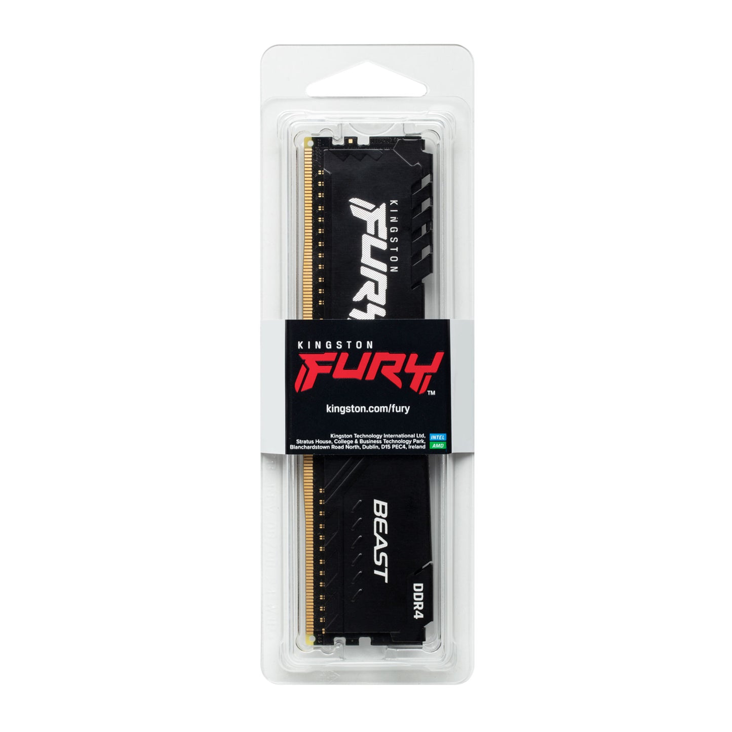Memoria RAM Kingston FURY Beast Black 16GB 3200MT/s DDR4 CL16 DIMM