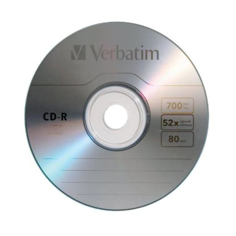 Disco Compacto Verbatim R 52X 80Min 700MB C/100