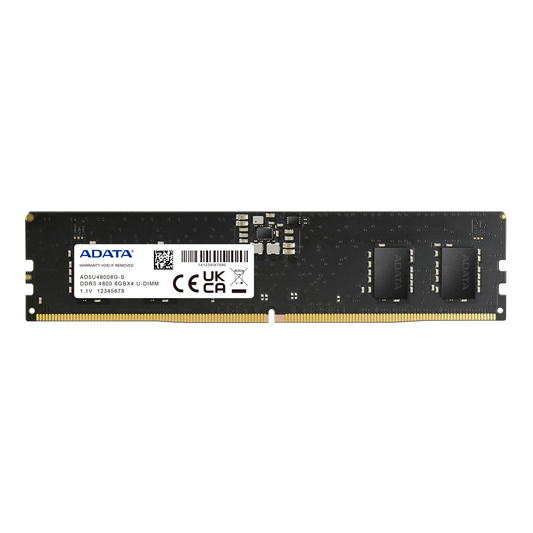 Memoria Ram Adata 8GB DDR5-4800Mhz U-DIMM Color Negro