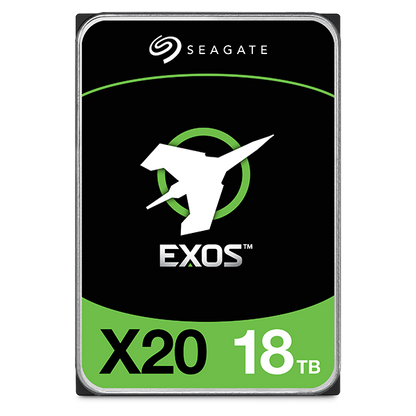Disco Duro Seagate Interno EXOS X20 18TB 3.5 SATA3 6GB/S 256MB 7200RPM 24X7