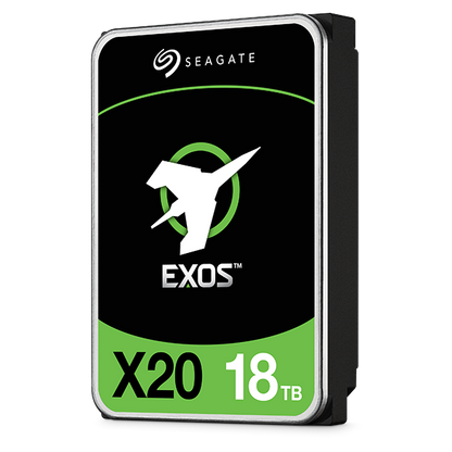 Disco Duro Seagate Interno EXOS X20 18TB 3.5 SATA3 6GB/S 256MB 7200RPM 24X7