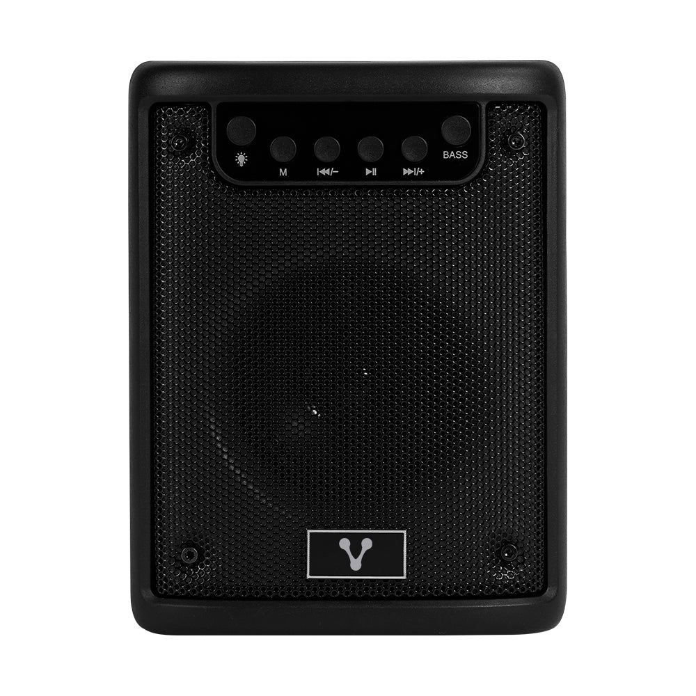 MINI BAFLE VORAGO KSP-180 NEGRO 3" 10WATTS RMS / RECARGABLE / TWS BT 4HRS CARGA USB TIPO C