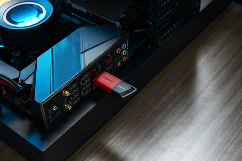 Memoria USB Kingston DataTraveler Exodia M 128GB USB 3.2 Gen1 Color Negro-Rojo