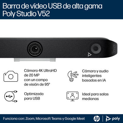 Barra de Video Poly Studio V52 USB