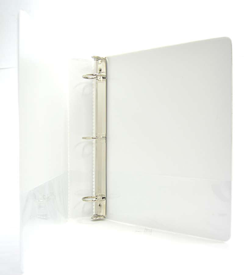 Carpeta kinera vinil aro "o" 1 1/2" blanca c/18