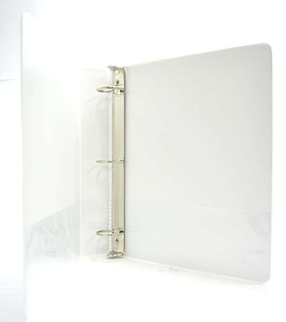 Carpeta kinera vinil aro "o" 1 1/2" blanca c/18