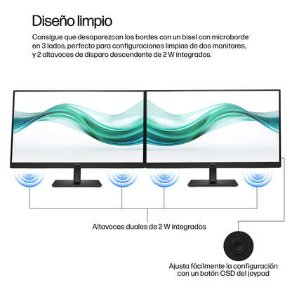 Monitor Full HD HP 3 Pro de 21.5" 322 ph 100 Hz 72 NTSC IPS LCD