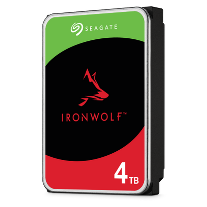 Disco Duro Seagate IronWolf 4TB 3.5" 5400RPM SATA lll 6 Gbit/s Cache 256MB de 1-8 Bahias para NAS