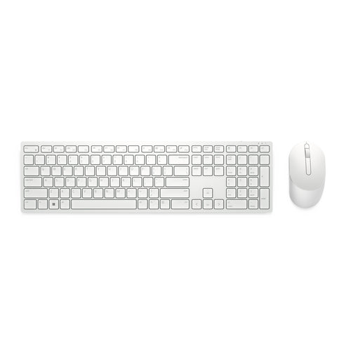 Teclado y mouse Dell Pro KM5221W  RF inalámbrico Español Blanco