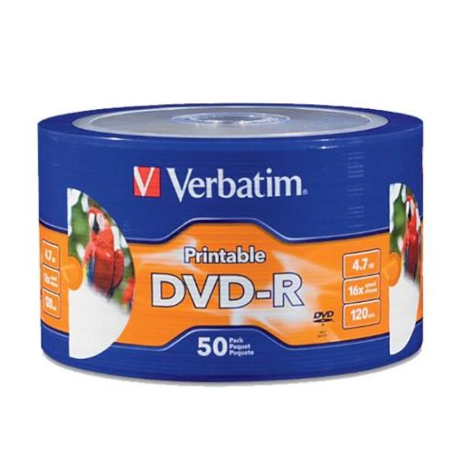 DVD-R Verbatim 4.7GB 16X Blanco Spindle C/50