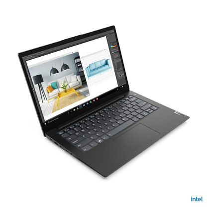Laptop Lenovo V14 G2 IJL 14" Intel Celeron N4500 Disco duro 128 GB SSD Ram 4 GB Windows 11 Home Color Negro