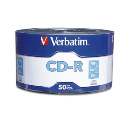 Disco Compacto Verbatim CD-R 80MIN/700MB 52X Torre 50 Unidades