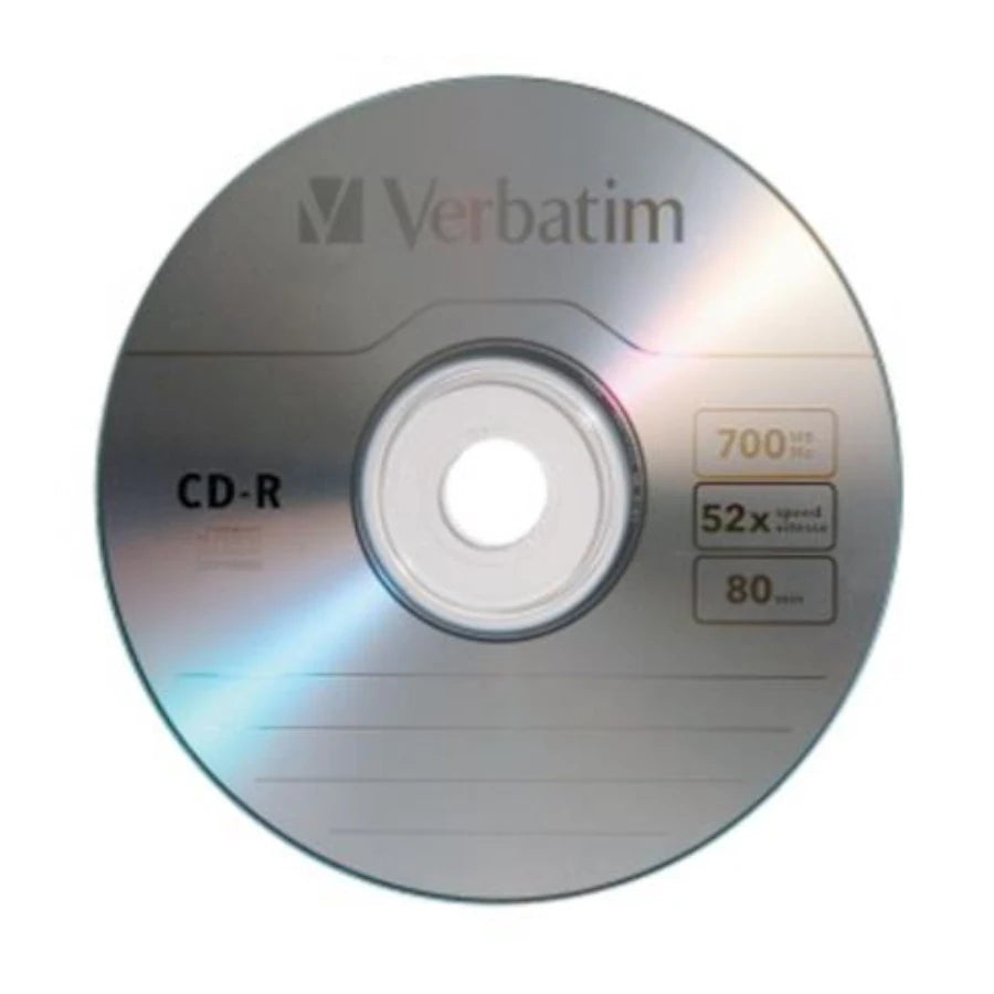 Disco Compacto Verbatim CD-R 80MIN/700MB 52X Torre 50 Unidades