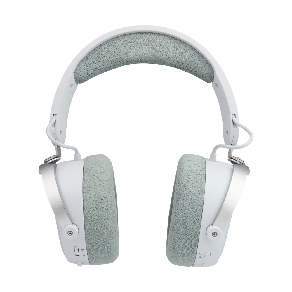 Diadema Game Factor HSB600 Gaming Inalámbrica RGB Triple Conectividad Micrófono Removible Surround 7.1 Color Blanco