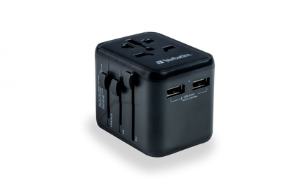 Adaptador Verbatim Universal de viaje 12W UTA-01 - USB-A (49543)