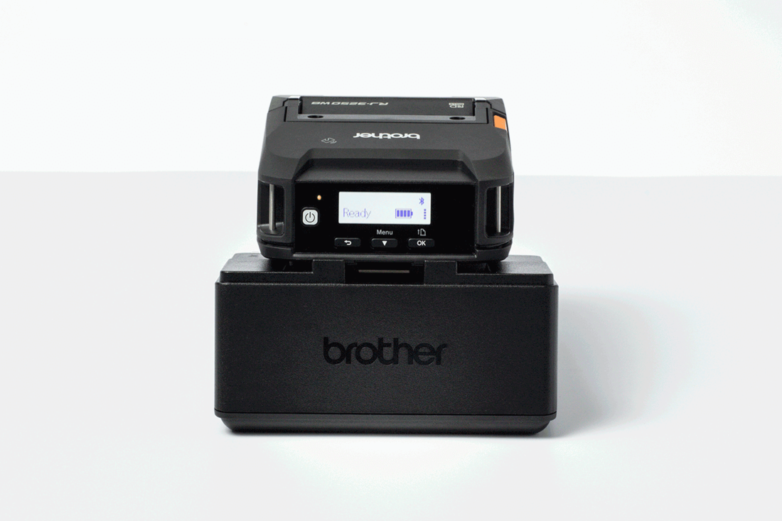 Base para Impresora Brother (Valor) de Carga Ethernet 1 Bahía para Impresoras RuggedJet 3200