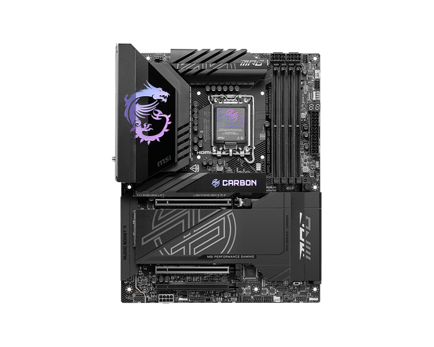 Tarjeta Madre MSI MPG Z890 CARBON WIFI ATX LGA 1851 Intel Z890 256GB DDR5 HDMI/DP para Intel
