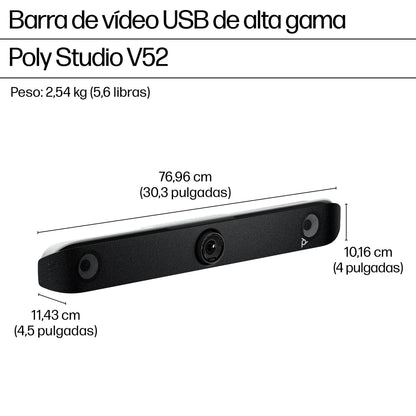 Barra de Video Poly Studio V52 USB