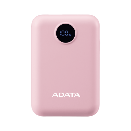 Power Bank Adata 10000mAh Digital PC10022 Rosa