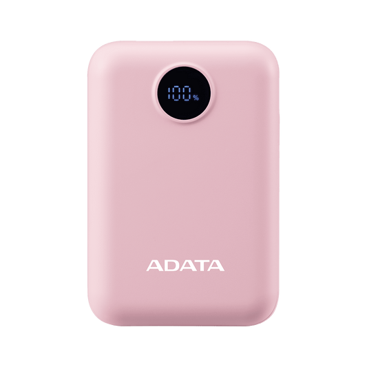 Power Bank Adata 10000mAh Digital PC10022 Rosa