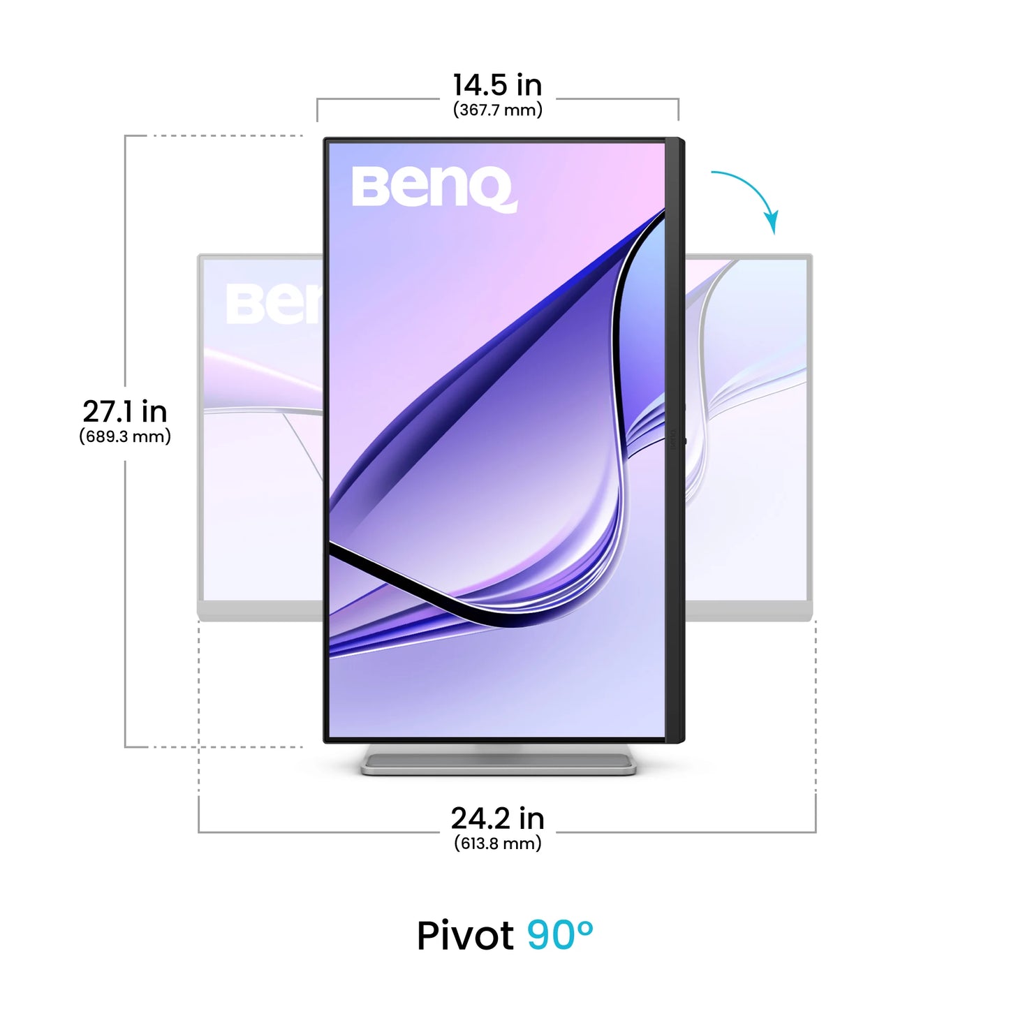 Monitor BenQ MA270UP 27" 3840x2160 IPS USB- C /DP x1/HDMI x2/USB-A x2/ Bocinas 3W x2