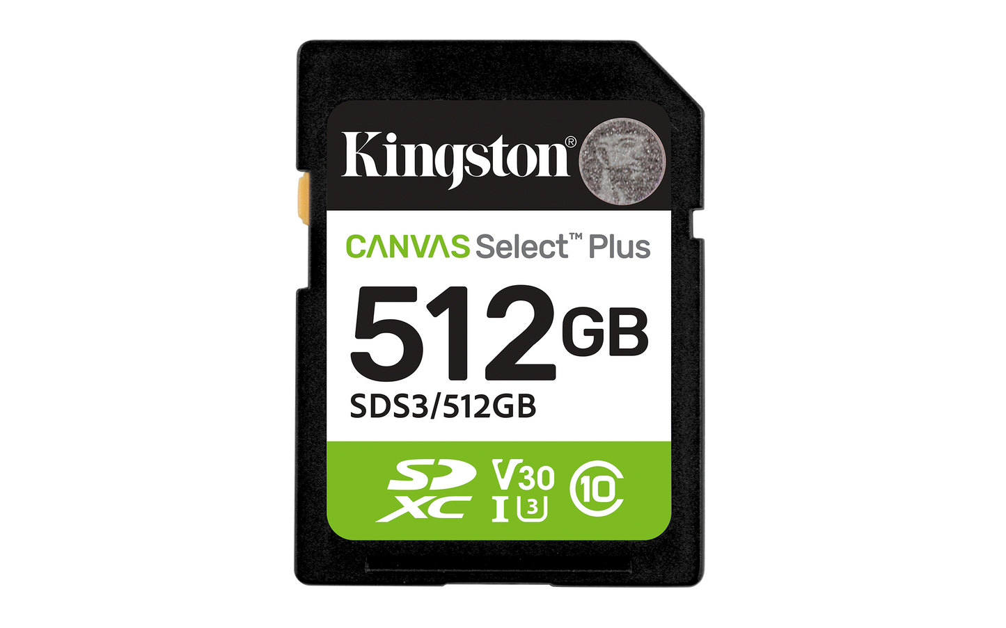 Memoria SD Kingston Flash Canvas Select Plus 512GB SD UHS-I Clase 10