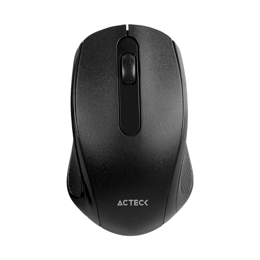 Mouse Estandar Acteck Optimize MI240 Inalambrico 2.4 Ghz de 1600 DPI s 2 Botones + 1xBat AA Incluida Essential Series Negro