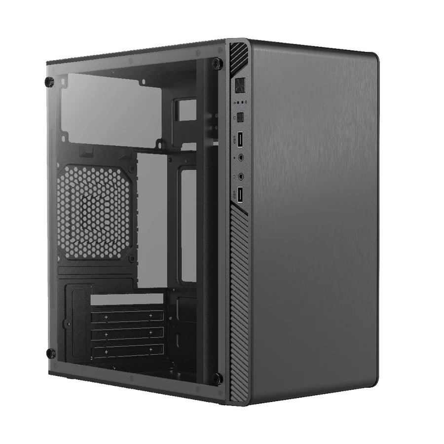 Gabinete Acteck Mini Torre Performance II GI215W Max MB M-ATX Fuente ATX Plus 500w Panel Izq Acrilico + Frente Solido 2xUSB 2.0 Essential Series Negr