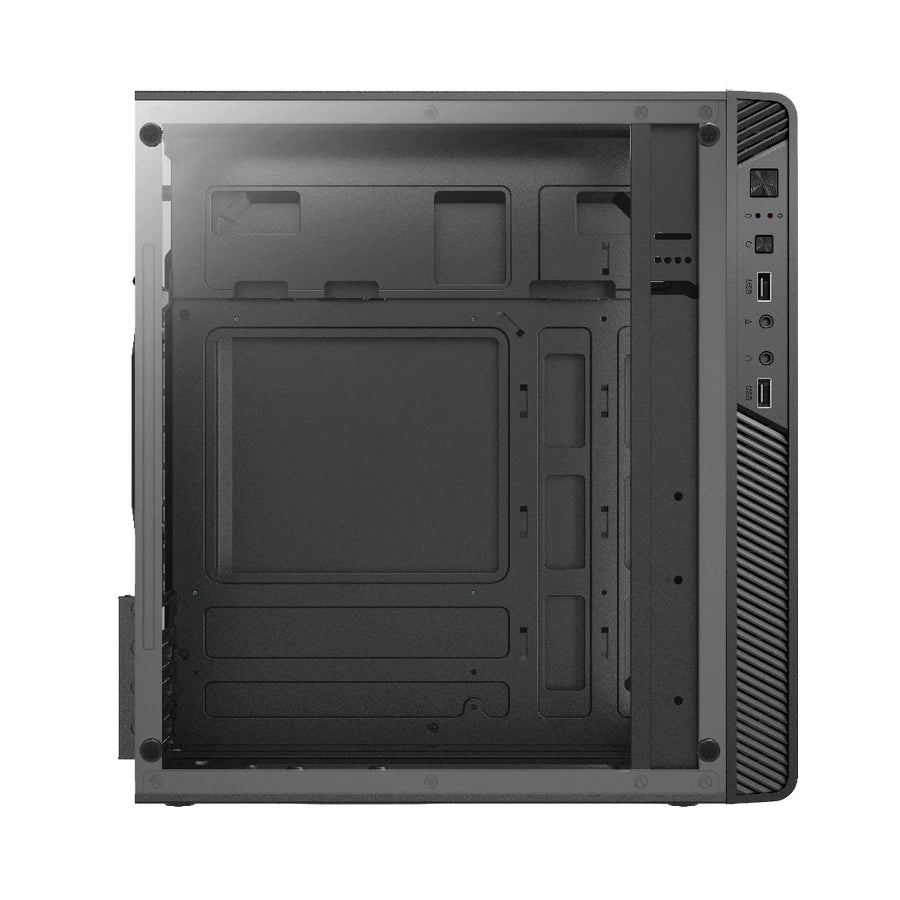 Gabinete Acteck Mini Torre Performance II GI215W Max MB M-ATX Fuente ATX Plus 500w Panel Izq Acrilico + Frente Solido 2xUSB 2.0 Essential Series Negro