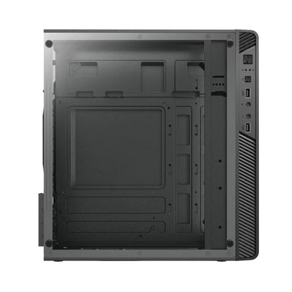 Gabinete Acteck Mini Torre Performance II GI215W Max MB M-ATX Fuente ATX Plus 500w Panel Izq Acrilico + Frente Solido 2xUSB 2.0 Essential Series Negro