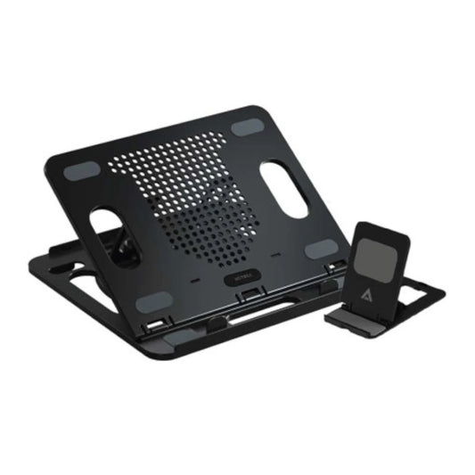 Base Enfriadora Acteck p/Laptop 17 Froost Prime BE225 Vent.Natural Base Rotable Soporte para celular /Essential Negro