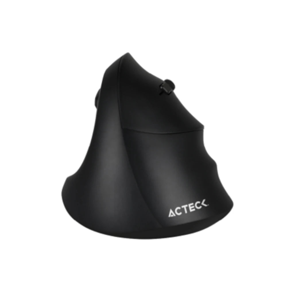 Mouse Vertical Virtuos Acteck Fitt MI520/2.4GHz+2Modos BT/Hasta 2400DPI/7Botones/Ergonómico/Recargable/Advanced Negro