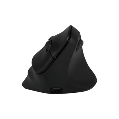 Mouse Vertical Virtuos Acteck Fitt MI520/2.4GHz+2Modos BT/Hasta 2400DPI/7Botones/Ergonómico/Recargable/Advanced Negro
