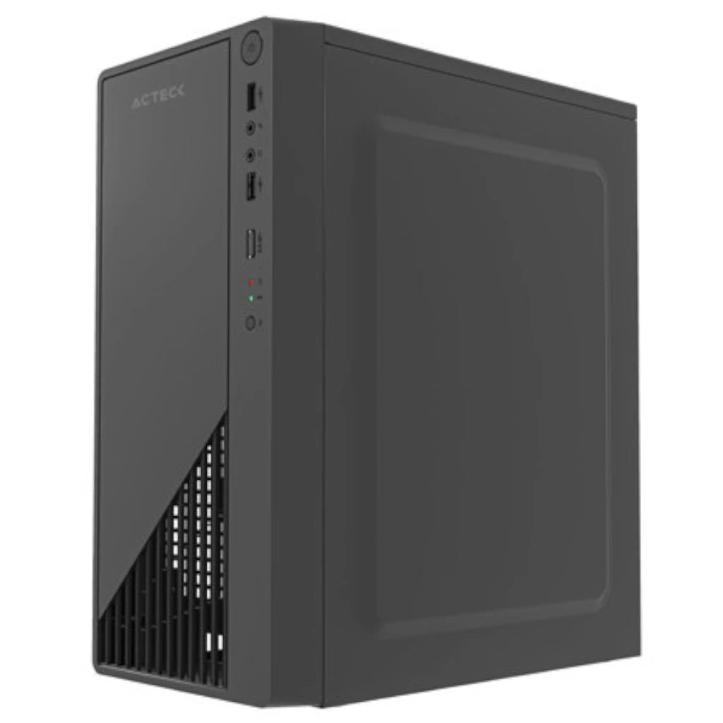 Gabinete Compacto Acteck Mini Torre Kioto GC220F / Max MB M-ATX Fuente ATX 500 W / 2x USB 2.0/ Advanced Negro