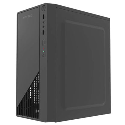 Gabinete Compacto Acteck Mini Torre Kioto GC220F / Max MB M-ATX Fuente ATX 500 W / 2x USB 2.0/ Advanced Negro
