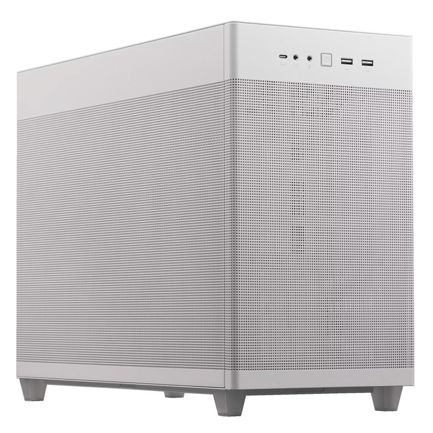 Gabinete Asus PRIME AP201 White Paneles de Malla Micro ATX Blanco