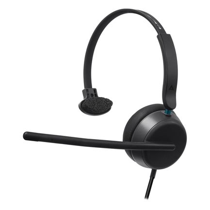 Auricular Monoaural Acteck Alambrico con Micrófono Active Pro HC545 Negro