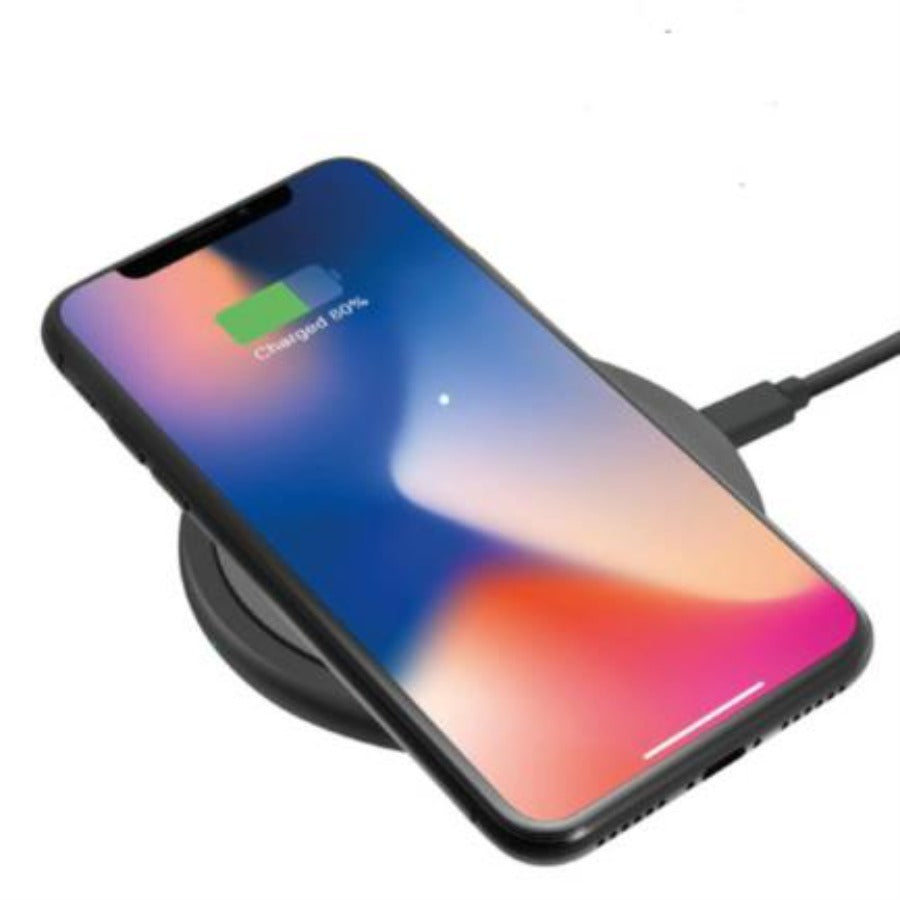Cargador Inalambrico Rapido Argomtech / 10w Con Certificacion Qi Para Todos Los Celulares Con Capacidad De Carga Inalambrica