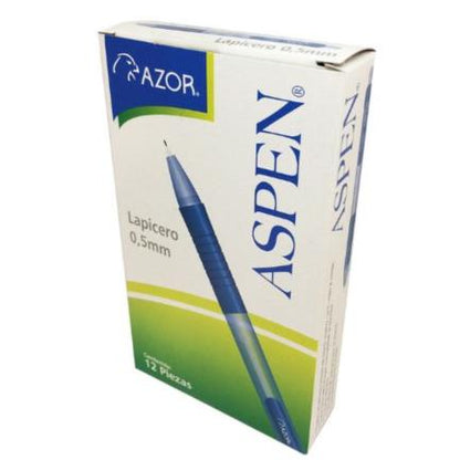 Lapicero Azor Aspen Colores Surtidos C/12