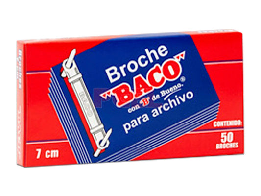 Broche Baco Archivo 7 Cms C/50