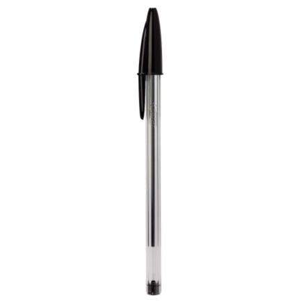 Bolígrafo BIC Cristal Dura+ Punto Mediano 1.0mm Color Negro C/12 Pzas