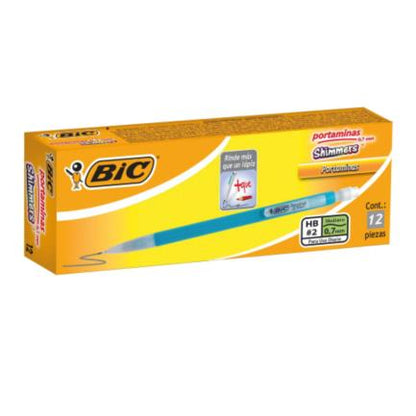Lapicero BIC Shimmers HB2 Punto Mediano 0.7mm C/12 Pzas