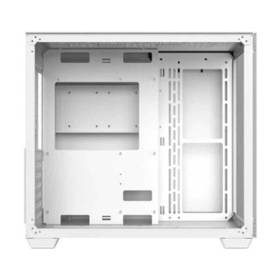 Gabinete Acteck Gamer Media Torre Tank Pro GM930 Max MB ATX Ultra Wide Panel Izq Cristal + Frente Cristal 2xUSB 3.0 + 4xFan RGB con HUB Blanco