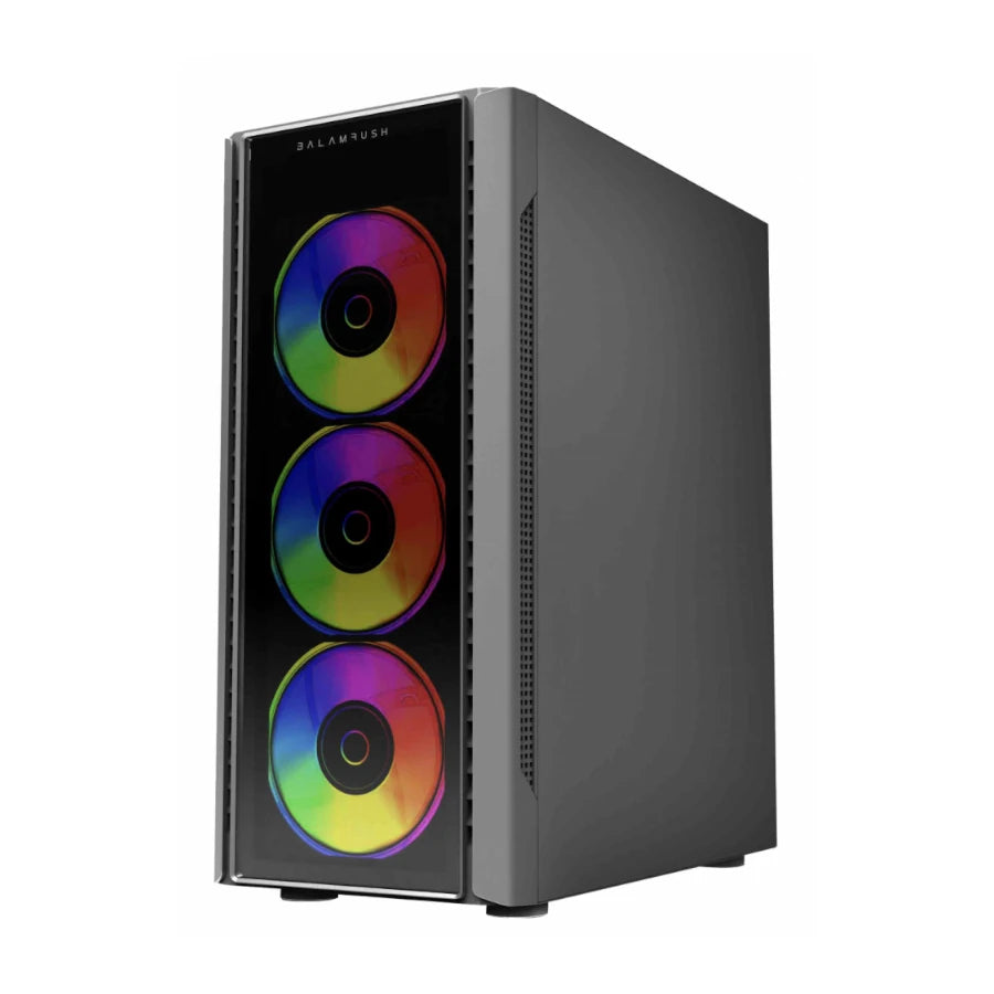 Gabinete Acteck Gamer Media Torre Dragonfly II Crystal GM745 Max MB ATX Panel Izq Cristal + Frente Cristal con Ranura 1xUSB 3.0 + 4xFan RGB Negro
