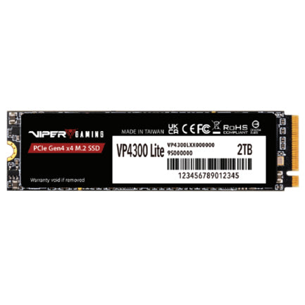 Unidad SSD Patriot M.2 2TB VP4300 LITE 2280 PCIE 4 6400MB/s Escritura 7400MB/s Lectura