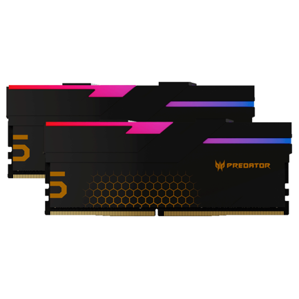 Memoria Biwin DIMM DDR5 Predator Hermes RGB Gaming 32GB (2X16GB) Negro 6800 MTS CL32