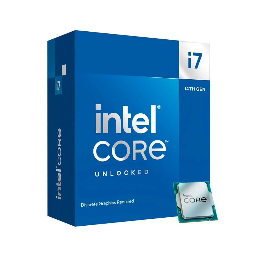 Procesador Intel Core i7 14700KF 3.4GHz 33MB 125W S 1700 Icosa Core 14th Gen sin Graficos sin Disipador