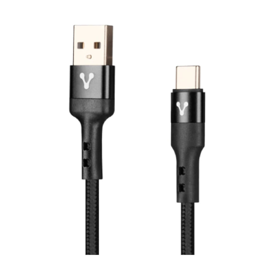 Cable Vorago Cab-128 Usb-Tipo C 3 Metros Carga Rapida Negro