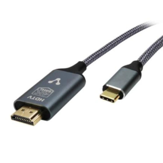 Cable Convertidor Vorago CAB-310 Tipo C a HDMI 4k 1.8m Cobre/Aluminio Color Negro