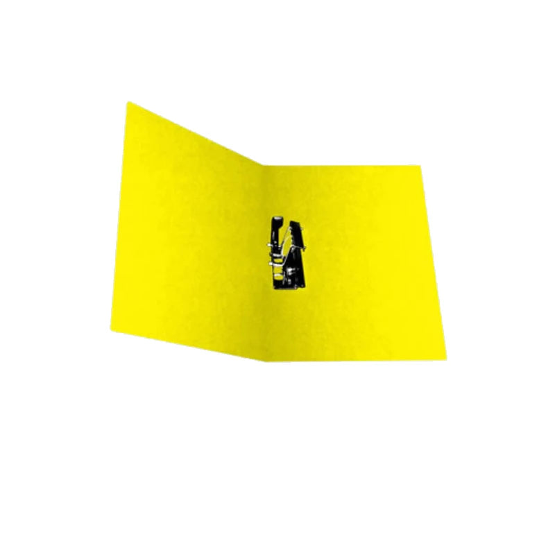 Carpeta Pressboard Kyma C/Palanca Tamaño Carta Amarillo